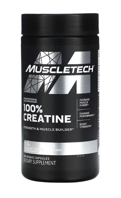 MuscleTech Platinum 100% kreatiin - 100 kapslit