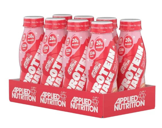Applied Nutrition suure valgusisaldusega maasika- ja koorekokteil – 8 x 330 ml.