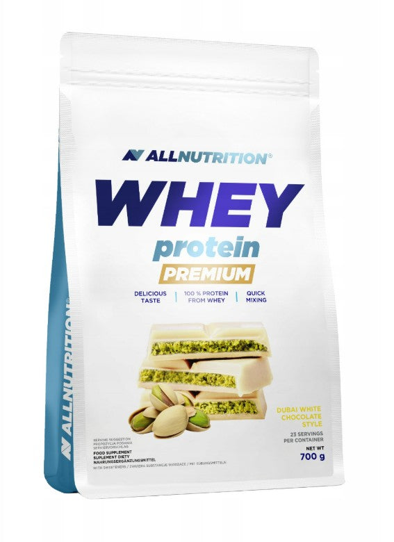 Allnutrition vadakuvalgu pulber Premium, Dubai valge šokolaad – 700 g