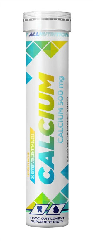 Allnutrition Kaltsium, 500 mg (sidruni) – 20 kihisevat tabletti