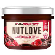 Allnutrition Nutlove krõbedad šokolaadi- ja vaarikamaitselised laastud – 200 g