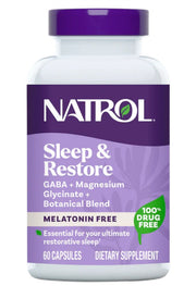 Natrol Sleep & Restore melatoniinivaba – 60 kapslit