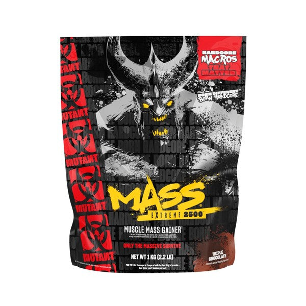 Mutant Mutant Mass Extreme 2500, kolmekordse šokolaadi maitsega – 1000 g (3,5 portsjonit)