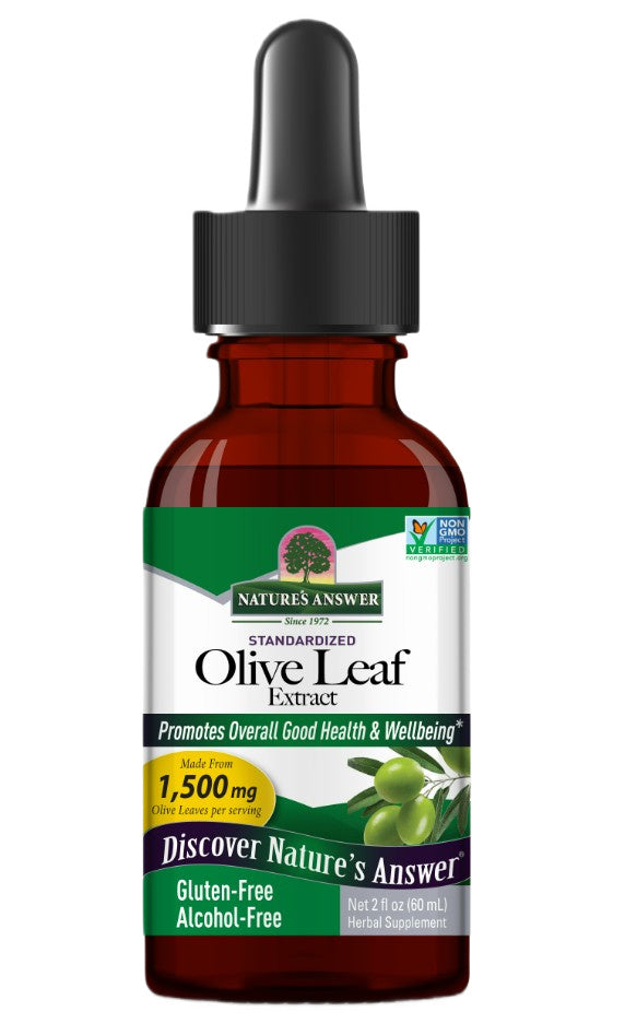Nature's Answer oliivilehtede ekstrakt – 60 ml.