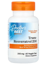 Doctor's Best Trans-resveratrool, 200 mg – 60 kapslit