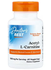 Doctor's Best atsetüül-L-karnitiin, 500 mg – 60 kapslit