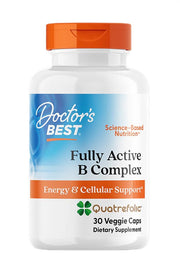 Doctor's Best Full Active B Complex Quatrefoliciga – 30 kapslit