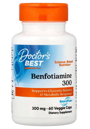 Doctor's Best benfotiamiin BenfoPure'iga, 300 mg - 60 kapslit
