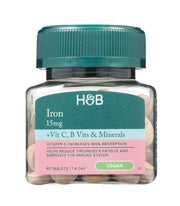 Holland & Barrett Raud, 15 mg vitamiinide ja mineraalidega – 90 tabletti
