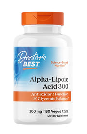 Doctor's Best alfa-lipoehape, 300 mg – 180 kapslit