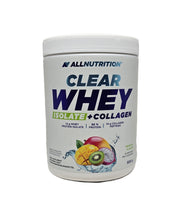 Allnutrition läbipaistev vadaku isolaat + kollageen, troopiline – 500 g