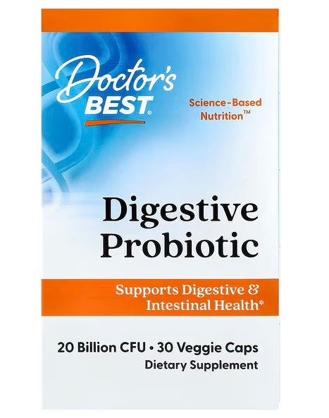 Doctor's Best Doctor's Best parim seedeensüümi probiootikum, 20 miljardit CFU-d – 30 kapslit