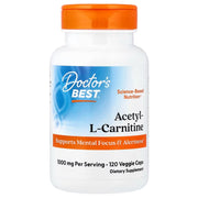 Doctor's Best atsetüül-L-karnitiin, 500 mg – 120 kapslit