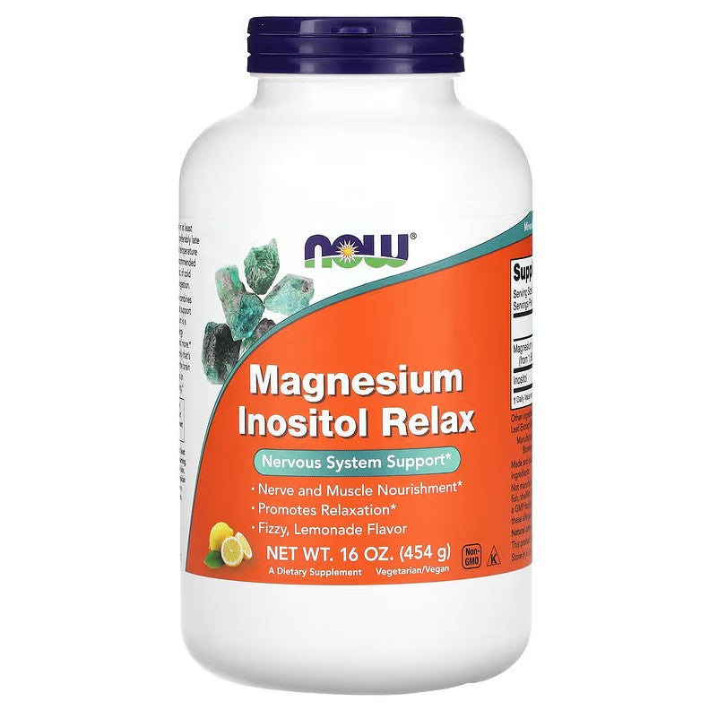 NOW Foods Magneesiumi-Inositooli Rahustav Pulber – 454 g