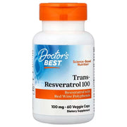 Doctor's Best transresveratrool 100, 100 mg – 60 kapslit