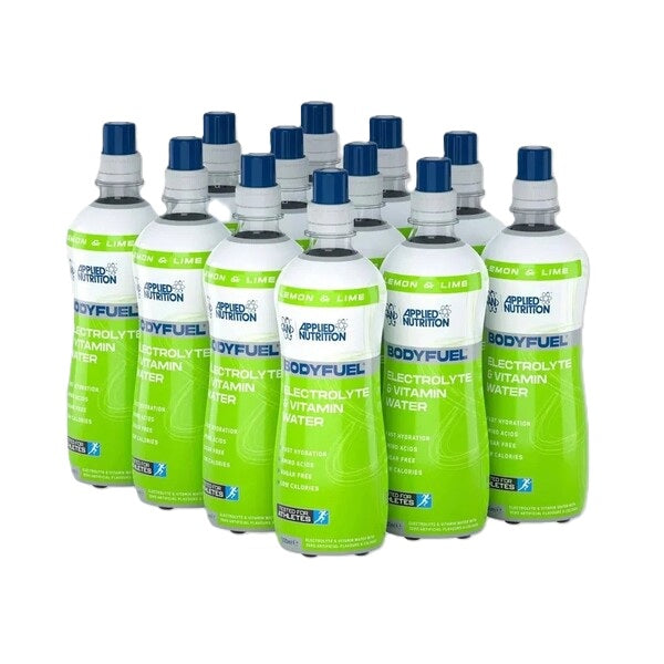 Applied Nutrition Bodyfuel elektrolüütide ja vitamiinide vesi sidruni ja laimiga – 12 x 500 ml.
