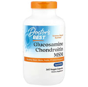 Doctor's Best glükoosamiini ja kondroitiini MSM OptiMSM-iga – 360 kapslit