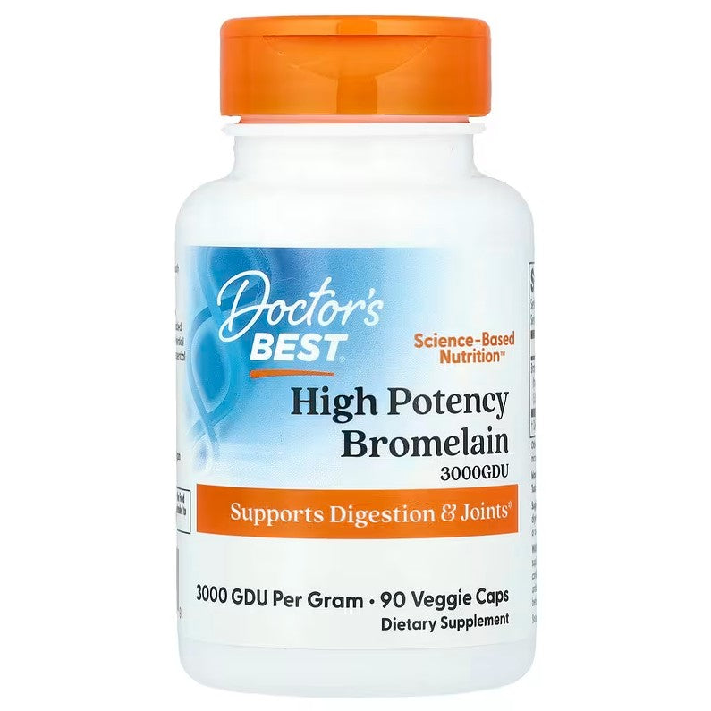 Doctor's Besti suure toimega bromelaiin, 3000 GDU – 90 kapslit