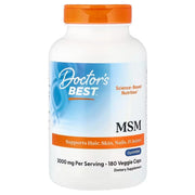 Doctor's Best MSM koos OptiMSM-iga, 3000 mg – 180 kapslit