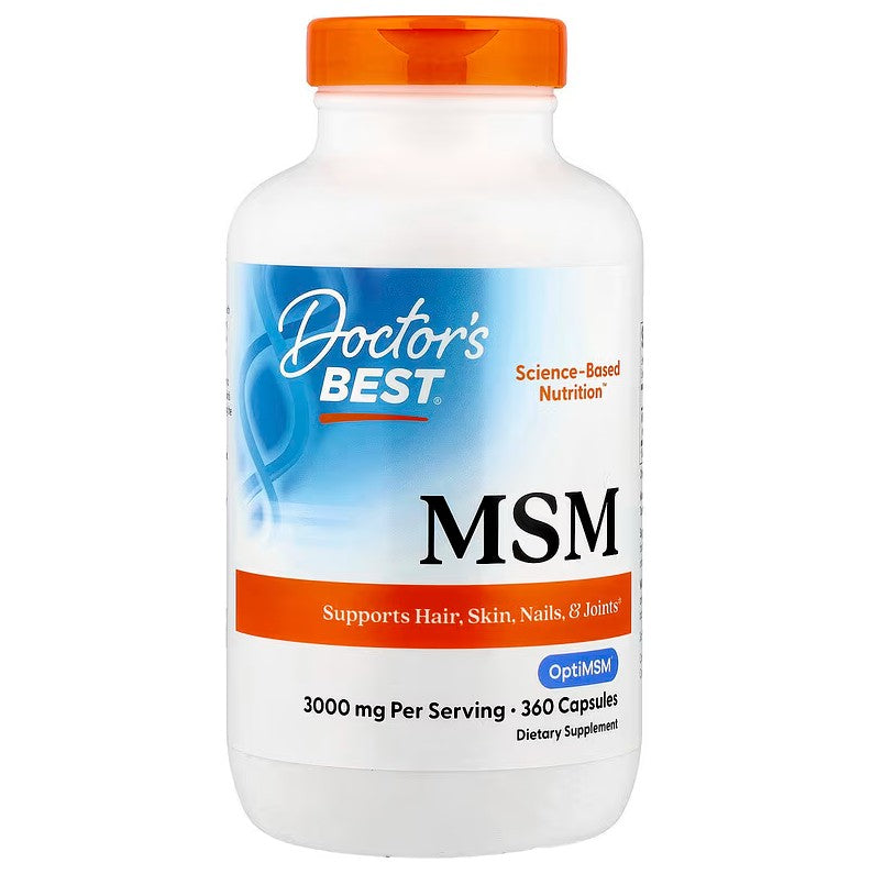 Doctor's Best MSM koos OptiMSM-iga, 3000 mg – 360 kapslit
