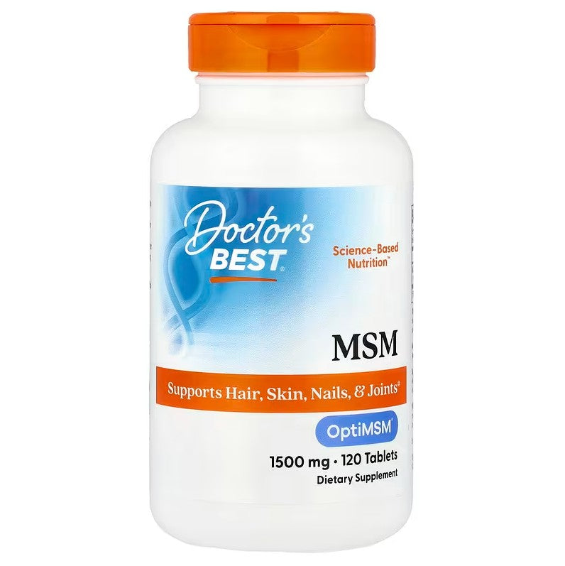 Doctor's Best MSM koos OptiMSM-iga, 1500 mg – 120 tabletti
