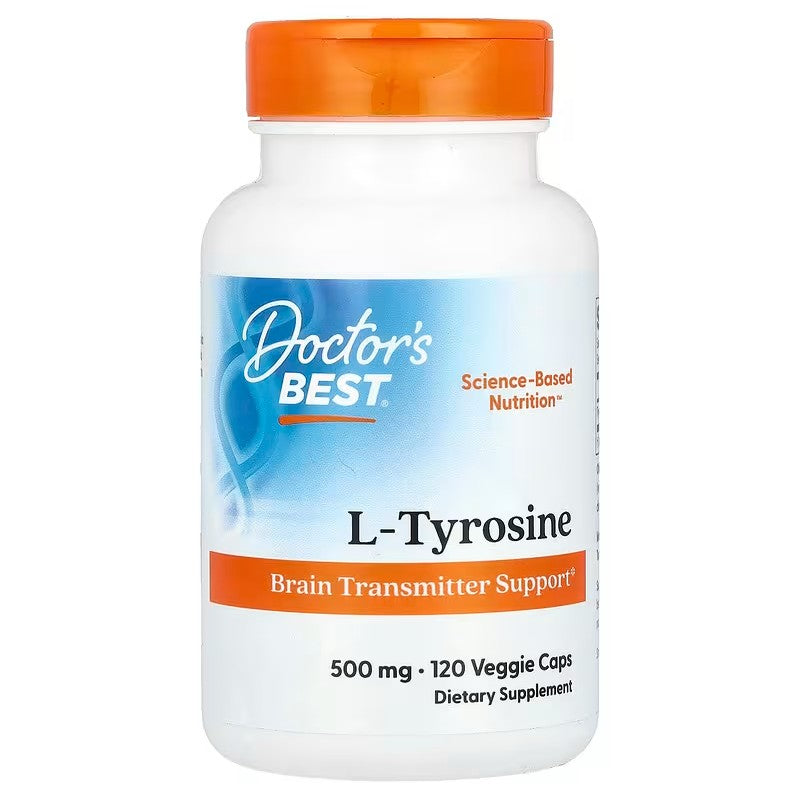 Doctor's Best L-türosiin, 500 mg – 120 kapslit