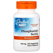 Doctor's Best fosfatidüülseriin, 100 mg – 120 kapslit