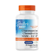 Doctor's Best glükoosamiin kondroitiin MSM + UC - II – 90 kapslit