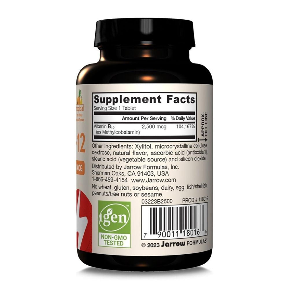 Jarrow Formulas Methyl B-12 2500 µg - 100 närimistabletti