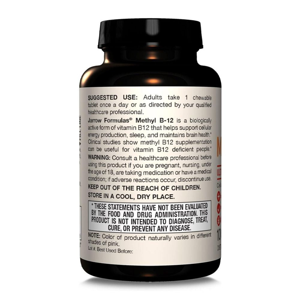 Jarrow Formulas Methyl B-12 2500 µg - 100 närimistabletti