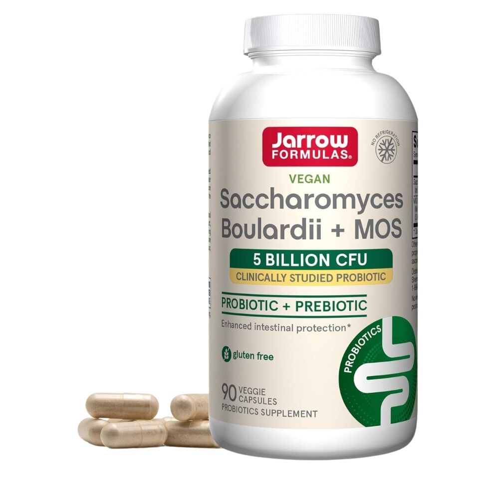Jarrow Formulas Saccharomyces Boulardii + MOS – 90 kapslit
