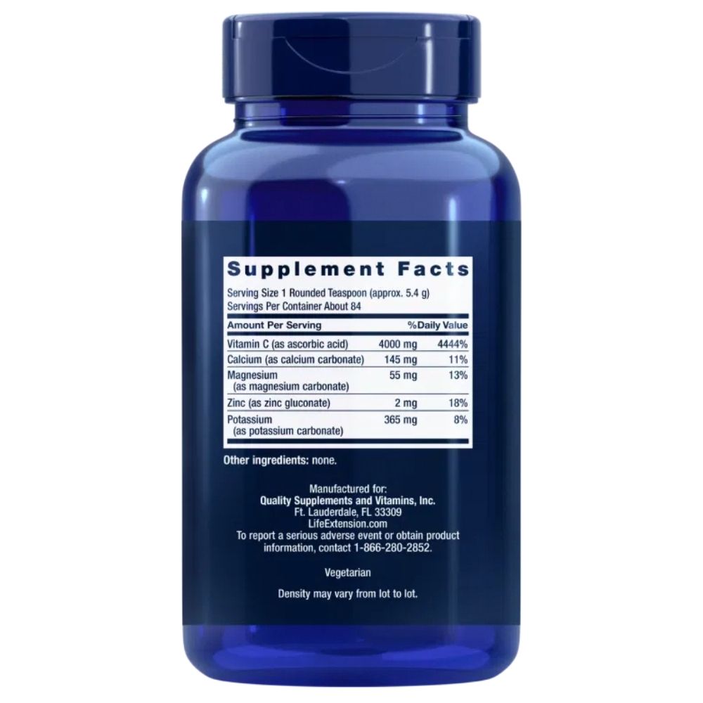 LIFE EXTENSION C-vitamiini puhverdatud pulber - 454 g