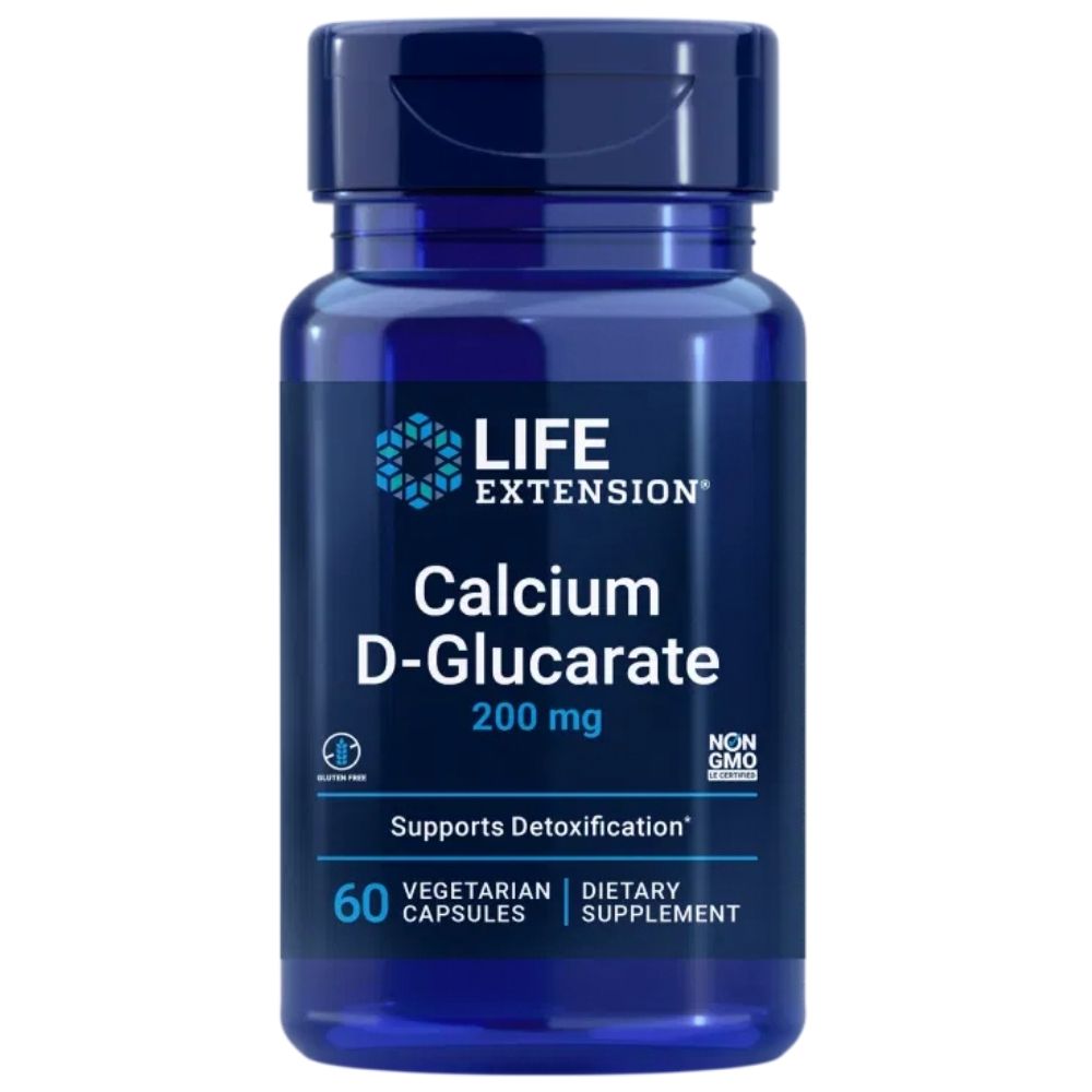 LIFE EXTENSION Kaltsium-D-glükaraat 200 mg - 60 kapslit