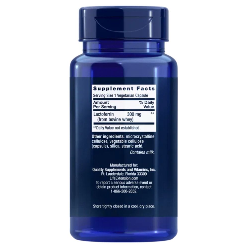LIFE EXTENSION laktoferiinikapslid (apolaktoferiin) – 60 kapslit