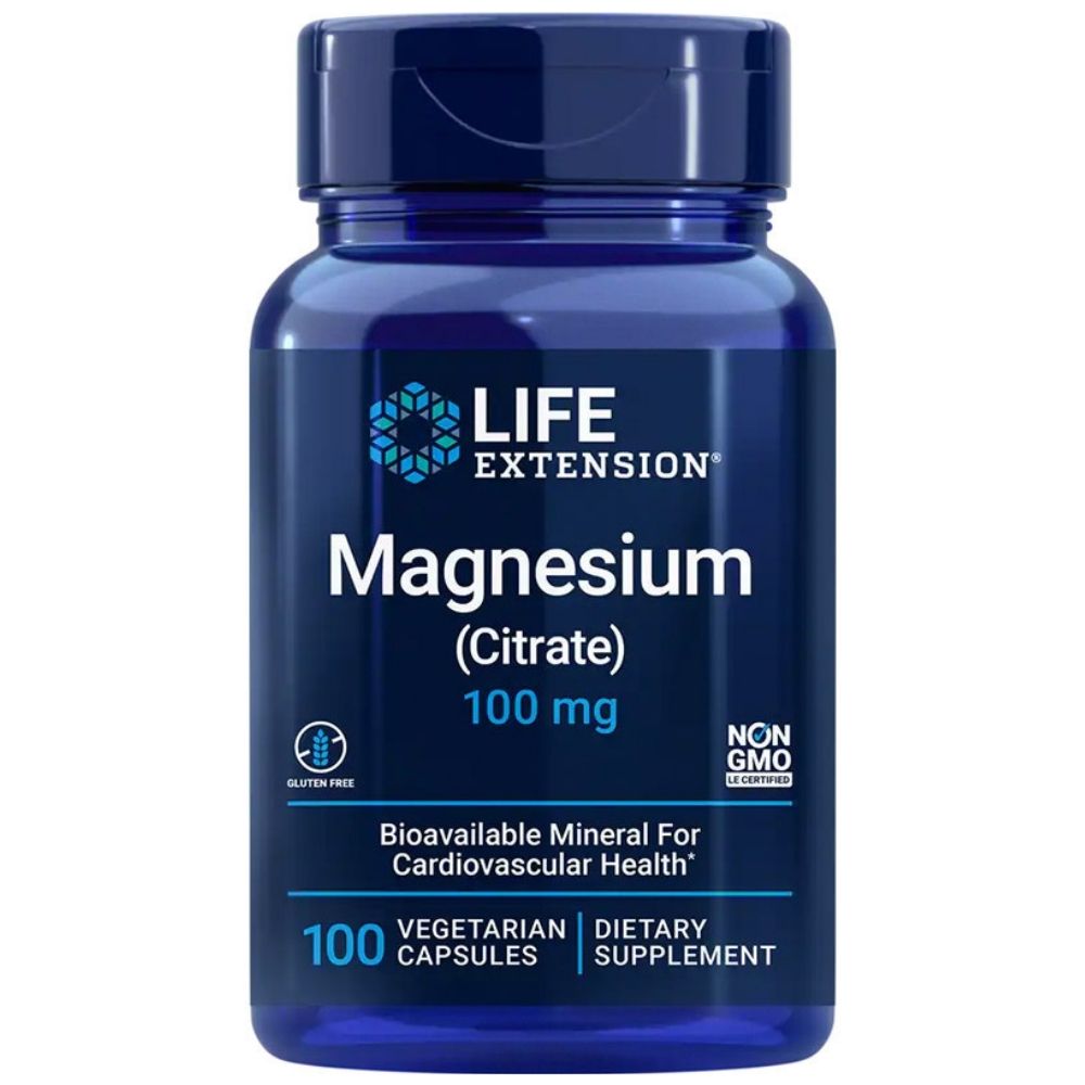 LIFE EXTENSION magneesium (tsitraat) 100 mg – 100 kapslit