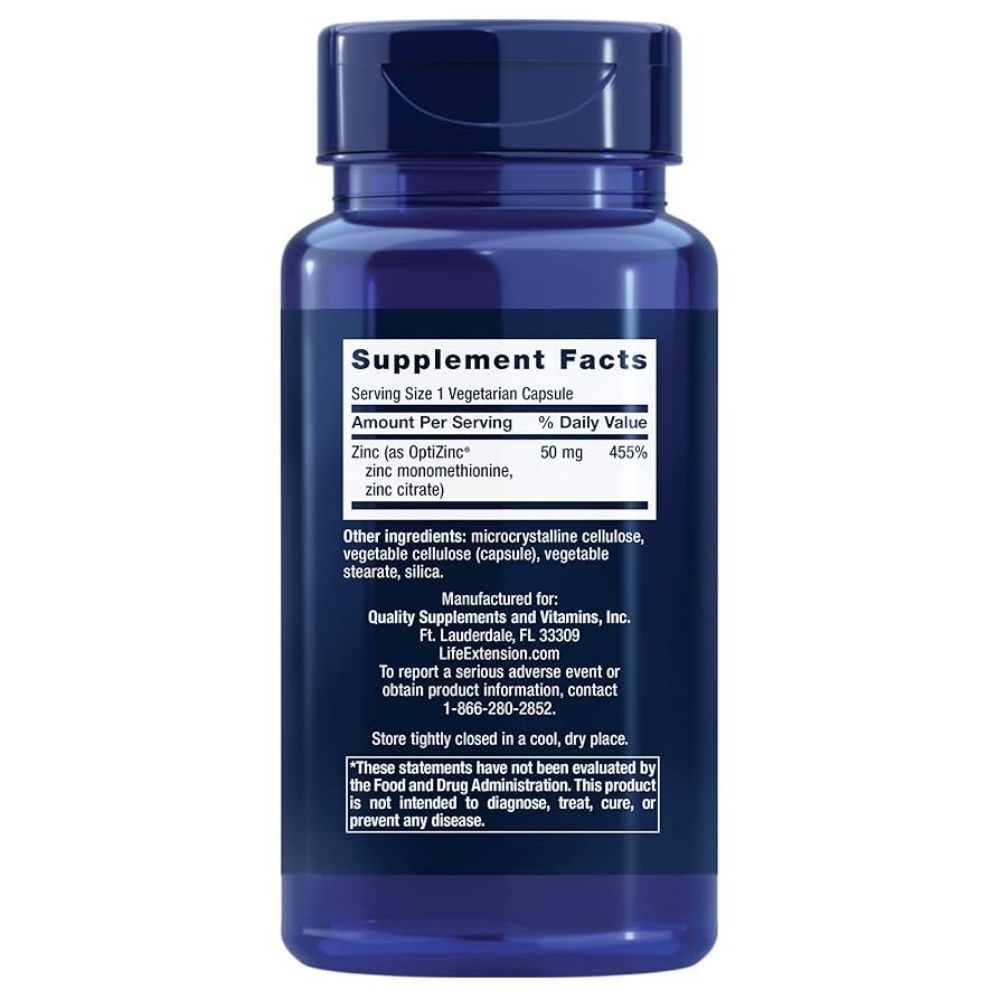 LIFE EXTENSION tsink 50 mg - 90 kapslit