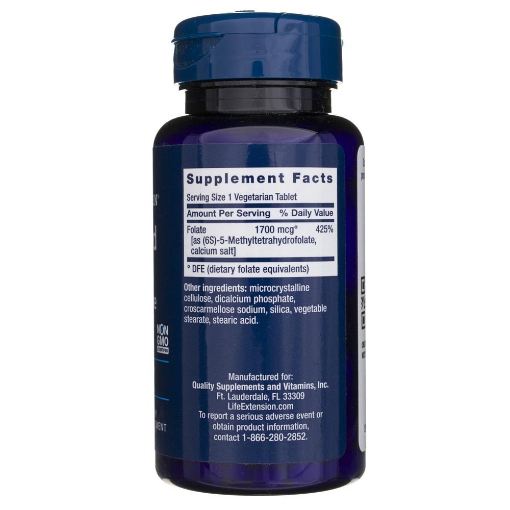 LIFE EXTENSION optimeeritud folaat 1700 mcg – 100 tabletti