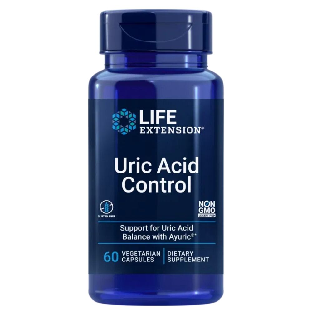 LIFE EXTENSION Uric Acid Control 100 mg – 60 kapslit