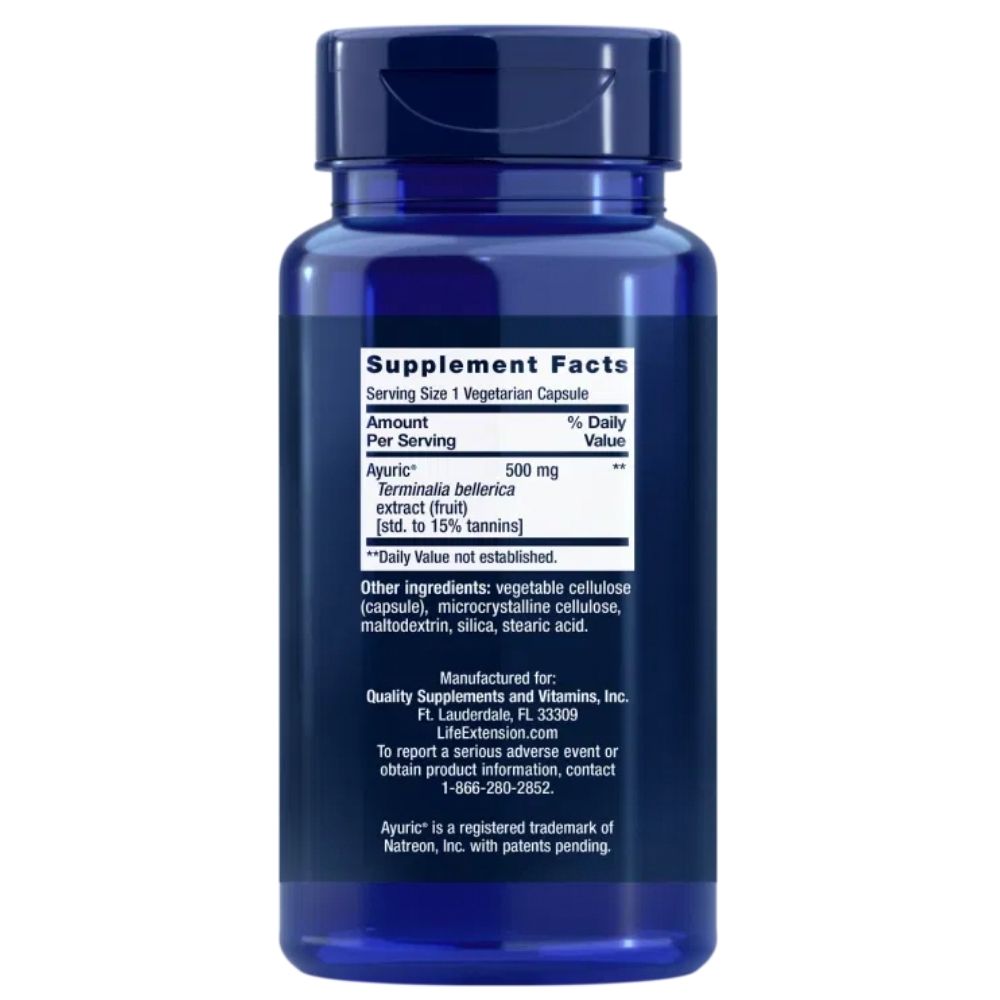 LIFE EXTENSION Uric Acid Control 100 mg – 60 kapslit
