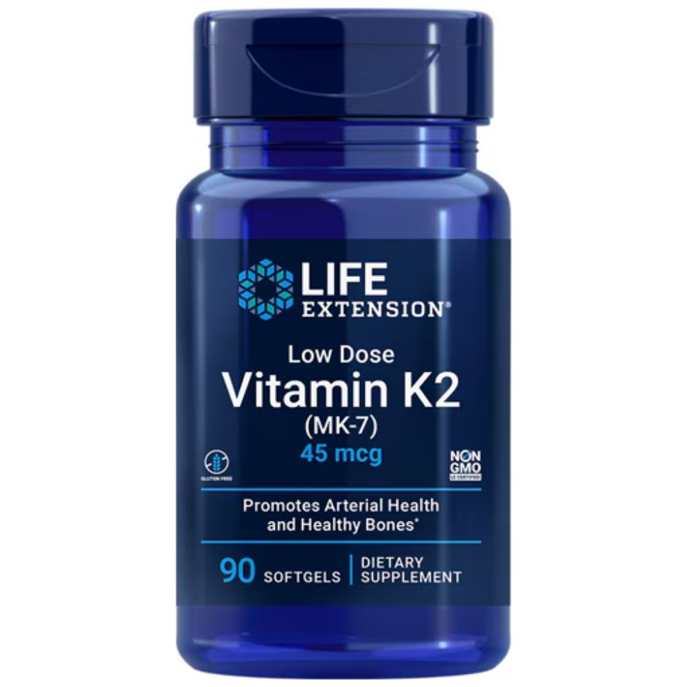 LIFE EXTENSION madala annusega vitamiin K2 (MK-7) 45 mcg – 90 kapslit