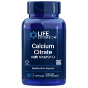 LIFE EXTENSION kaltsiumtsitraat + D-vitamiin - 200 kapslit