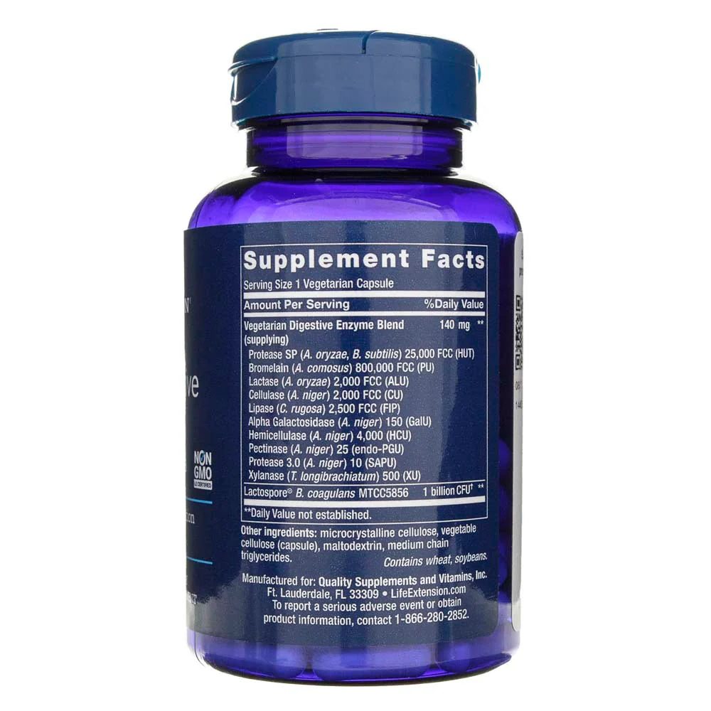 LIFE EXTENSION seedimisensüümid koos probiootikumidega – 60 kapslit