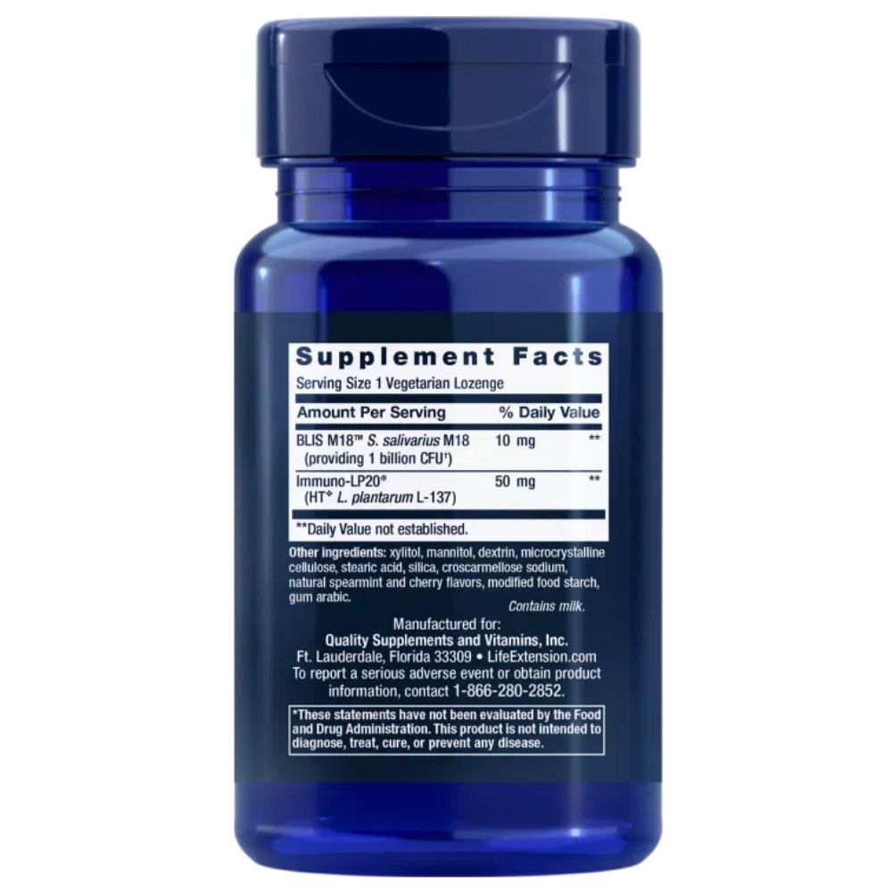 LIFE EXTENSION FLORASSIST® suuõõne hügieen – 30 pastilli