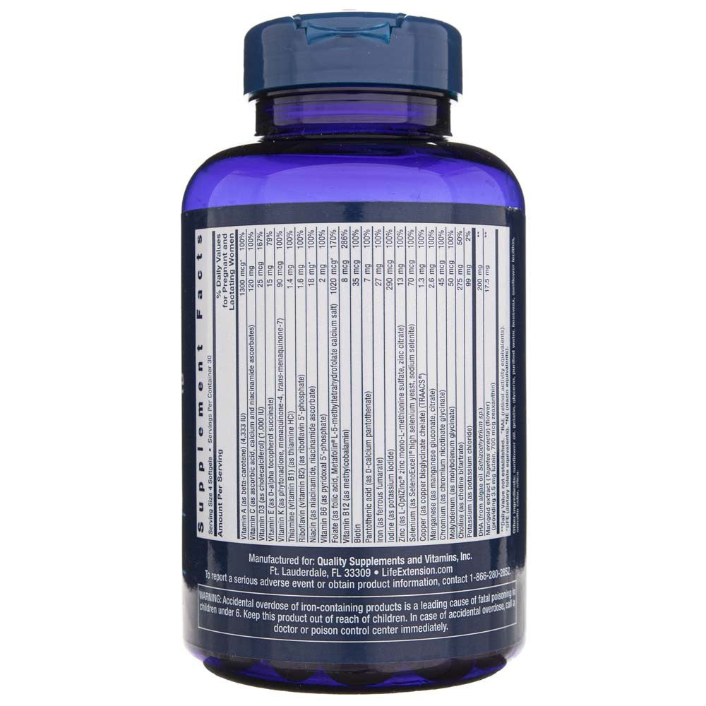 LIFE EXTENSION Prenatal Advantage – 120 kapslit