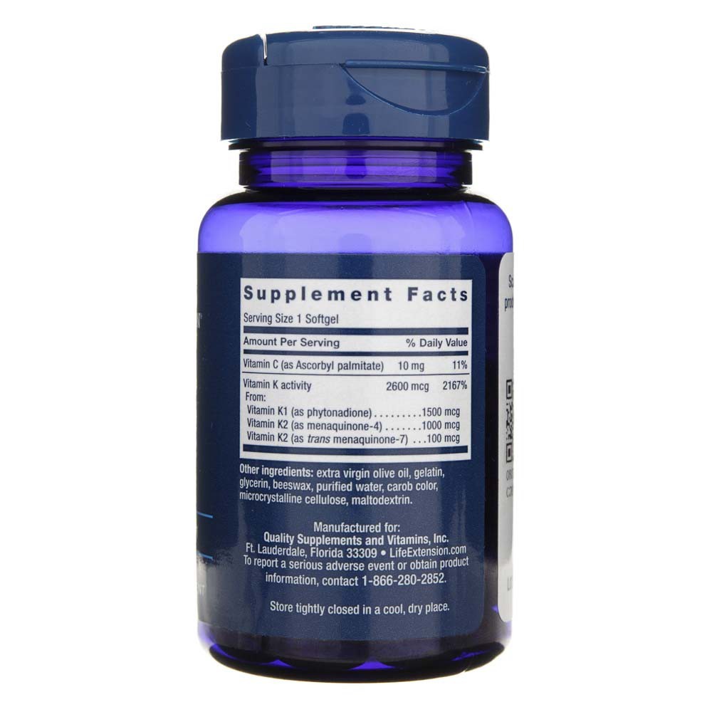 LIFE EXTENSION Super K – 90 kapslit