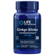LIFE EXTENSION Ginkgo Biloba 120 mg - 365 kapslit