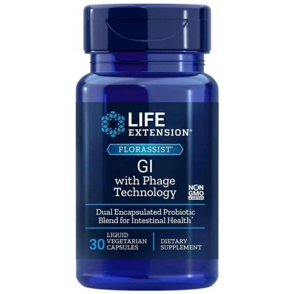 LIFE EXTENSION Florassist® probiootikum GI koos faagitehnoloogiaga – 30 kapslit