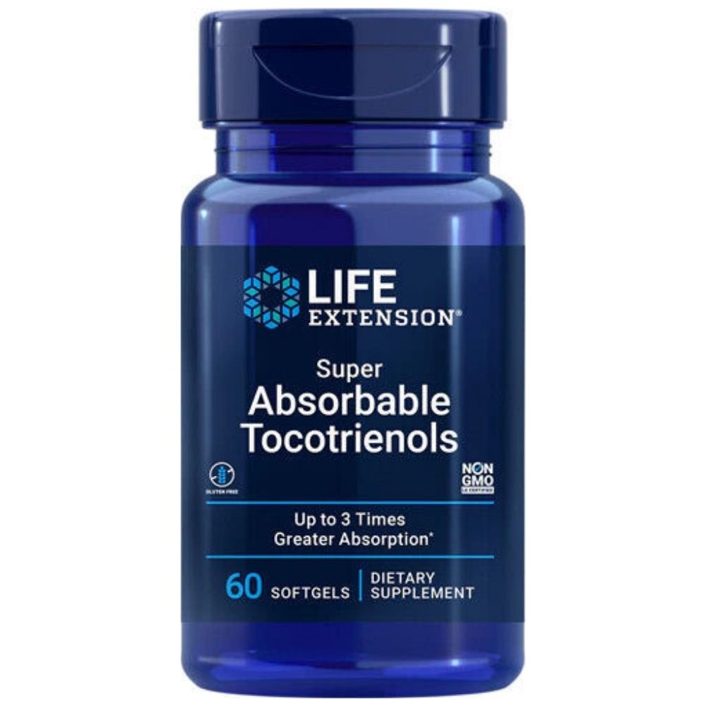 LIFE EXTENSION tokotrienoolid, E-vitamiin - 60 kapslit