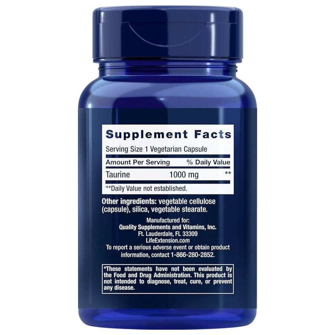 LIFE EXTENSION tauriin 1000 mg - 90 kapslit