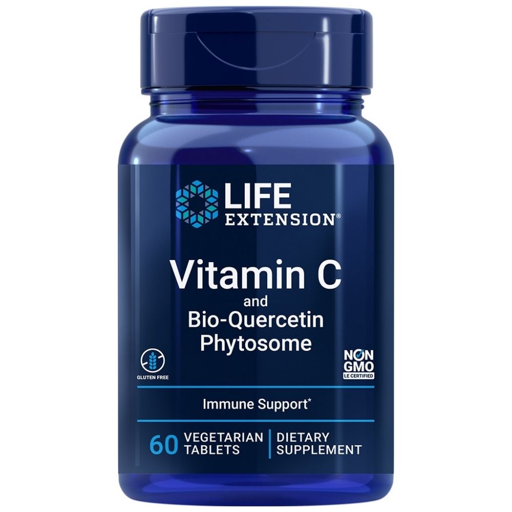 LIFE EXTENSION C-vitamiin ja biokvertsetiini fütosoom – 60 tabletti